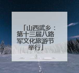 山西武乡：第十三届八路军文化旅游节举行