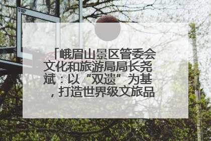 峨眉山景区管委会文化和旅游局局长尧斌：以“双遗”为基，打造世界级文旅品牌与国际典范