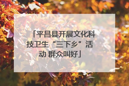 平昌县开展文化科技卫生“三下乡”活动 群众叫好