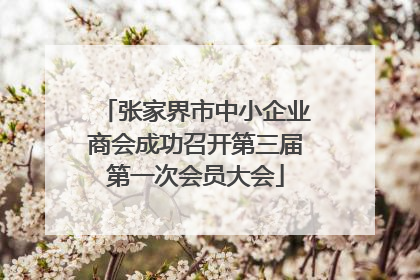 张家界市中小企业商会成功召开第三届第一次会员大会