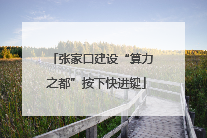 张家口建设“算力之都”按下快进键