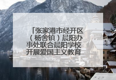 张家港市经开区（杨舍镇）晨阳办事处联合晨阳学校开展爱国主义教育主题升旗活动