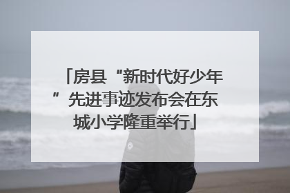 房县“新时代好少年”先进事迹发布会在东城小学隆重举行
