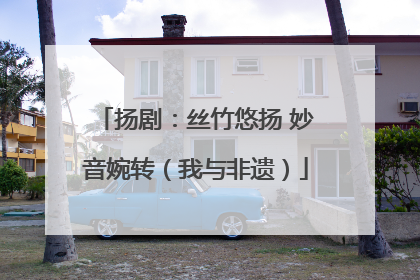 扬剧：丝竹悠扬 妙音婉转（我与非遗）