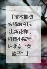 技术推动农旅融合玩出新花样，科技小院守护北京“菜篮子”