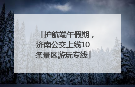 护航端午假期，济南公交上线10条景区游玩专线