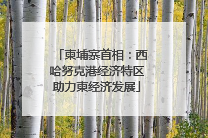 柬埔寨首相：西哈努克港经济特区助力柬经济发展