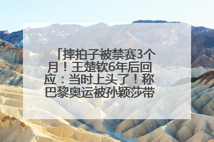 摔拍子被禁赛3个月！王楚钦6年后回应：当时上头了！称巴黎奥运被孙颖莎带着打，搭档8年“一个眼神就能懂”