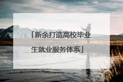 新余打造高校毕业生就业服务体系