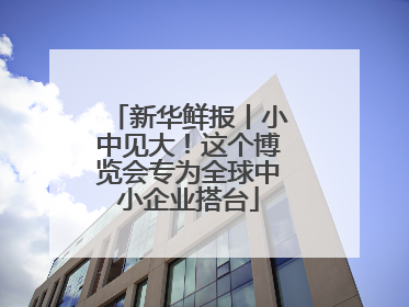 新华鲜报丨小中见大！这个博览会专为全球中小企业搭台
