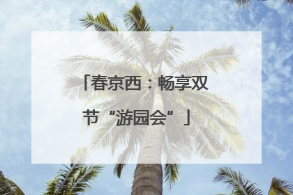 春京西：畅享双节“游园会”