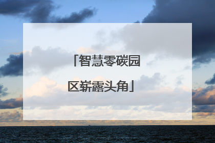 智慧零碳园区崭露头角