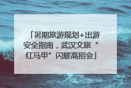 暑期旅游规划+出游安全指南，武汉文旅“红马甲”闪耀高招会