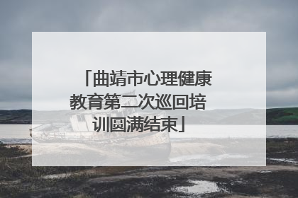 曲靖市心理健康教育第二次巡回培训圆满结束