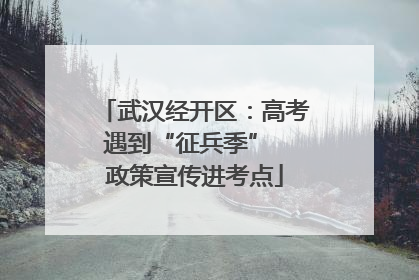武汉经开区：高考遇到“征兵季”  政策宣传进考点