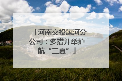 河南交投漯河分公司：多措并举护航“三夏”