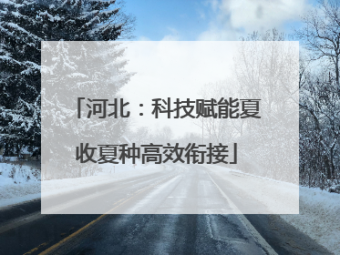 河北：科技赋能夏收夏种高效衔接