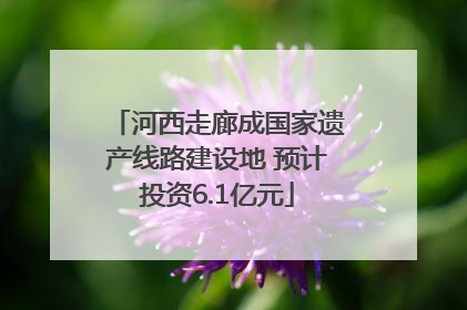 河西走廊成国家遗产线路建设地 预计投资6.1亿元