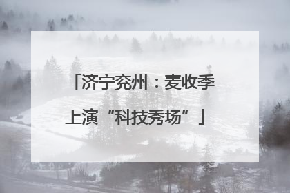 济宁兖州：麦收季上演“科技秀场”