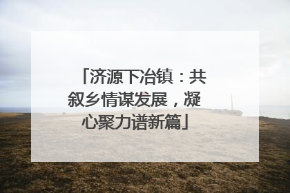 济源下冶镇：共叙乡情谋发展，凝心聚力谱新篇