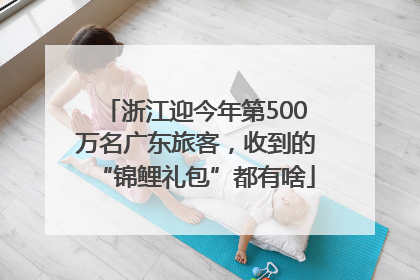 浙江迎今年第500万名广东旅客，收到的“锦鲤礼包”都有啥