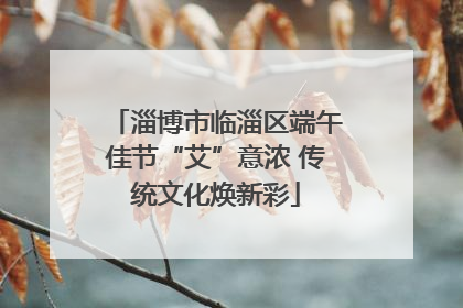 淄博市临淄区端午佳节“艾”意浓 传统文化焕新彩
