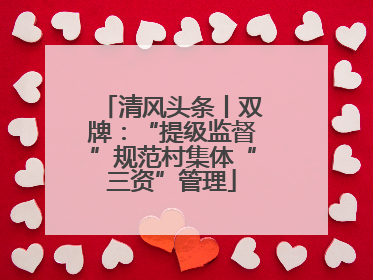 清风头条丨双牌：“提级监督”规范村集体“三资”管理