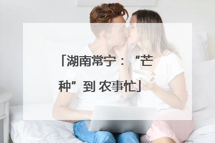湖南常宁：“芒种”到 农事忙
