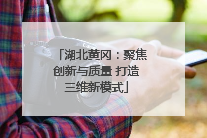 湖北黄冈：聚焦创新与质量 打造三维新模式