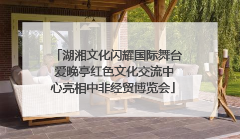 湖湘文化闪耀国际舞台 爱晚亭红色文化交流中心亮相中非经贸博览会