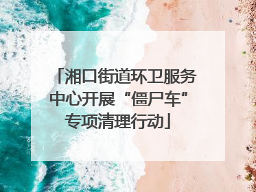 湘口街道环卫服务中心开展“僵尸车”专项清理行动
