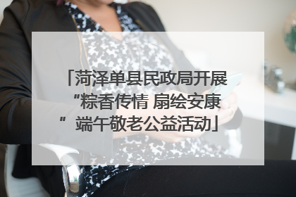 菏泽单县民政局开展“粽香传情 扇绘安康”端午敬老公益活动