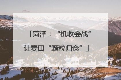 菏泽：“机收会战”让麦田“颗粒归仓”