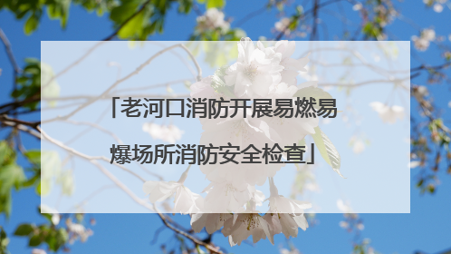 老河口消防开展易燃易爆场所消防安全检查