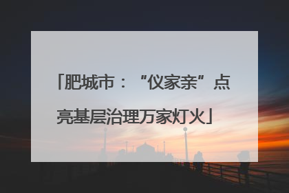 肥城市：“仪家亲”点亮基层治理万家灯火