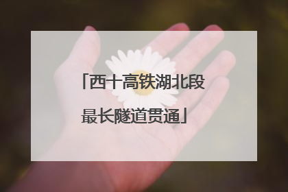西十高铁湖北段最长隧道贯通