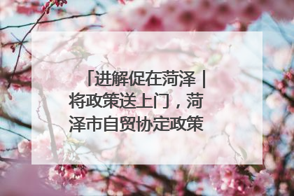 进解促在菏泽｜将政策送上门，菏泽市自贸协定政策专题宣讲会召开