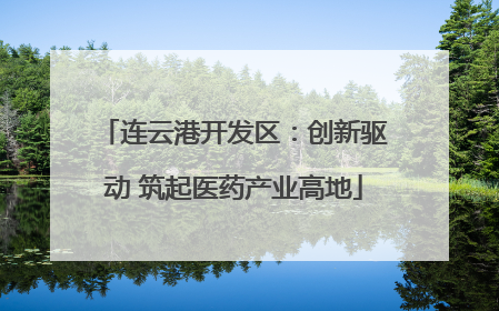 连云港开发区：创新驱动 筑起医药产业高地