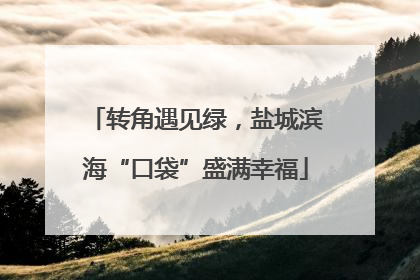 转角遇见绿，盐城滨海“口袋”盛满幸福