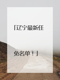 辽宁最新任免名单！