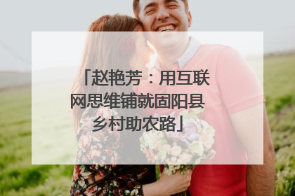 赵艳芳：用互联网思维铺就固阳县乡村助农路