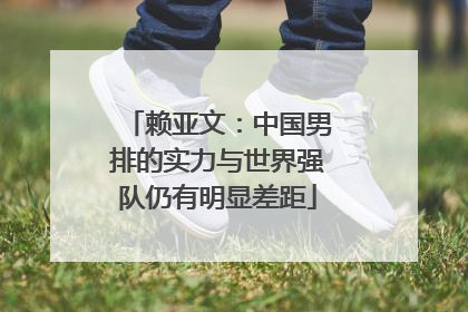 赖亚文：中国男排的实力与世界强队仍有明显差距