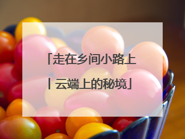 走在乡间小路上丨云端上的秘境