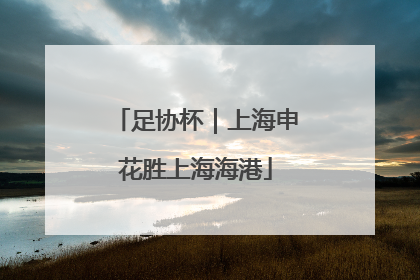 足协杯｜上海申花胜上海海港