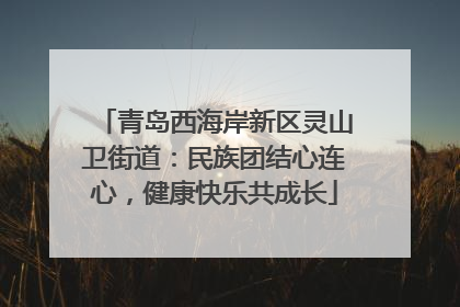 青岛西海岸新区灵山卫街道：民族团结心连心，健康快乐共成长