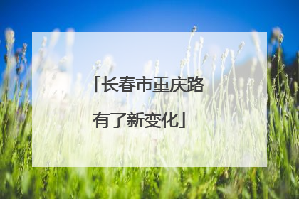长春市重庆路有了新变化