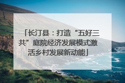 长汀县：打造“五好三共”庭院经济发展模式激活乡村发展新动能