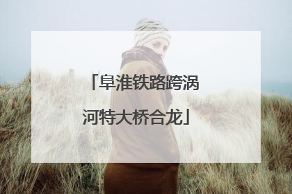 阜淮铁路跨涡河特大桥合龙