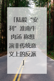 陆毅“安利”淮南牛肉汤 称想演非传统意义上的反派