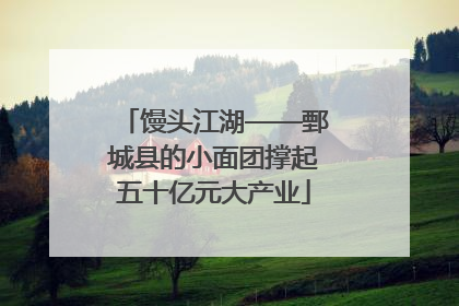 馒头江湖——鄄城县的小面团撑起五十亿元大产业